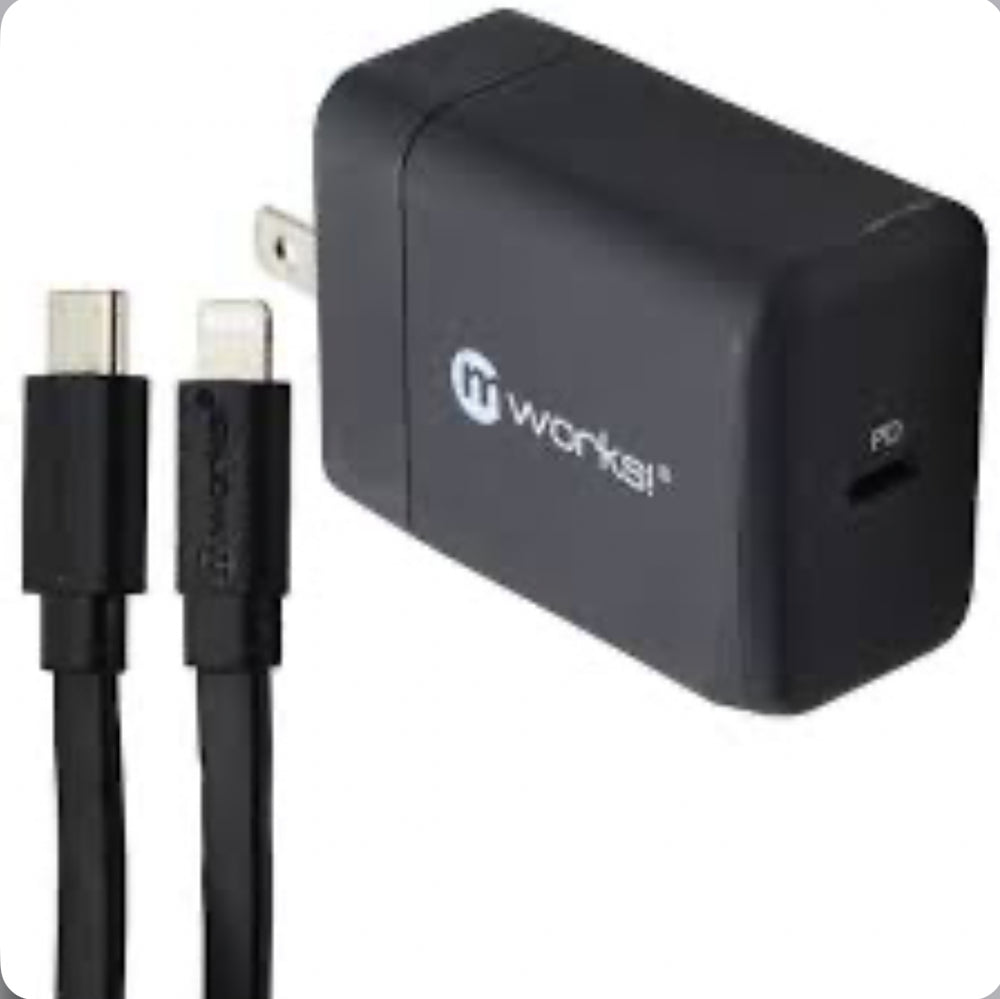 MWORKS ! MPOUVOIR ! CHARGEUR PD HOME 6 PI CÂBLE TYPE-C VERS TYPE-C NOIR