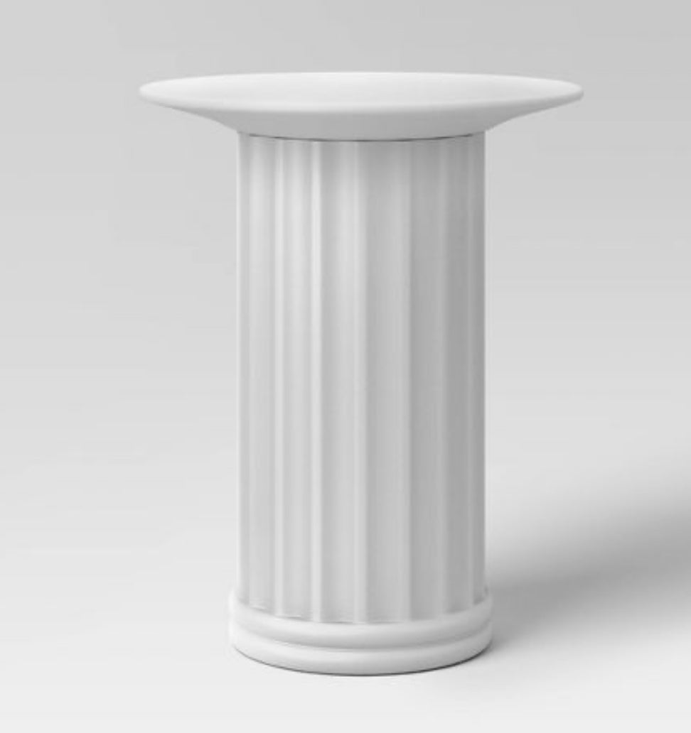 Plaster Accent Table White - Threshold designed with Studio McGee