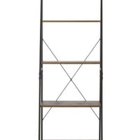 71.5" Newnan Modern Industrial 4 Shelf Etagere Ladder Bookcase Rustic/Black - Christopher Knight Home (153 X 60,9 X 50,8 cm)