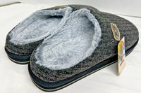 
              Brand New Mens Kuailu House Slippers Size 10-Gray Plush-Memory Foam Orthopedic
            