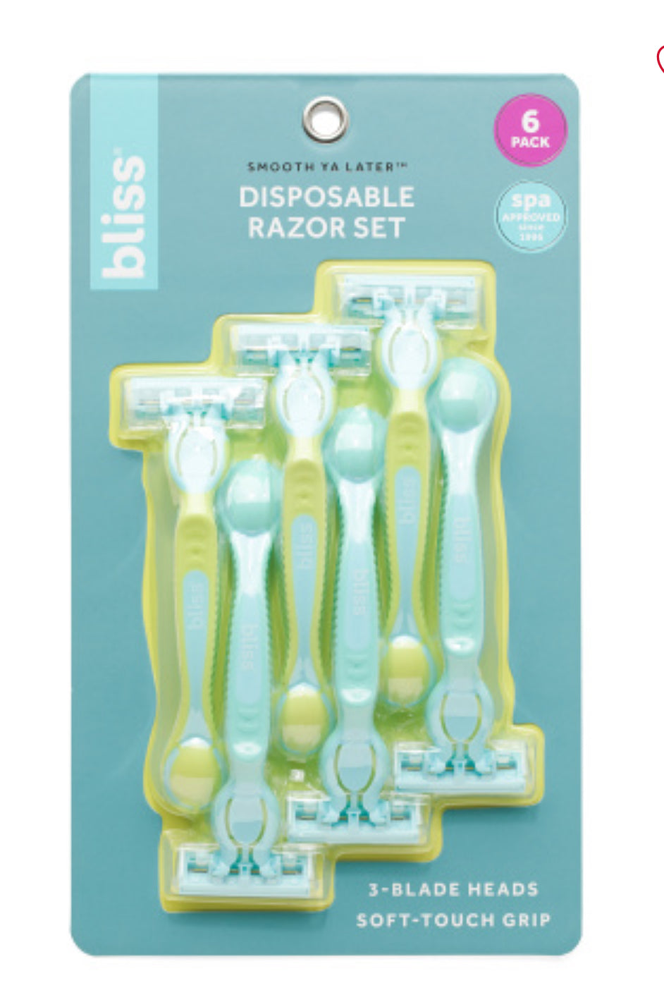 Bliss Disposable Razor Set 6 Pack