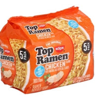 
              Nissin Top Ramen Noodles - Chicken, 5-ct. Pack/ DLC: 14 Nov24
            