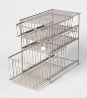 
              3 Tier Drawer Organizer Brushed Nickel - Brightroom
            