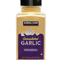 Premium California Granulated Garlic 18 Oz - Kirkland Signature (510 g) DLC: Dec27