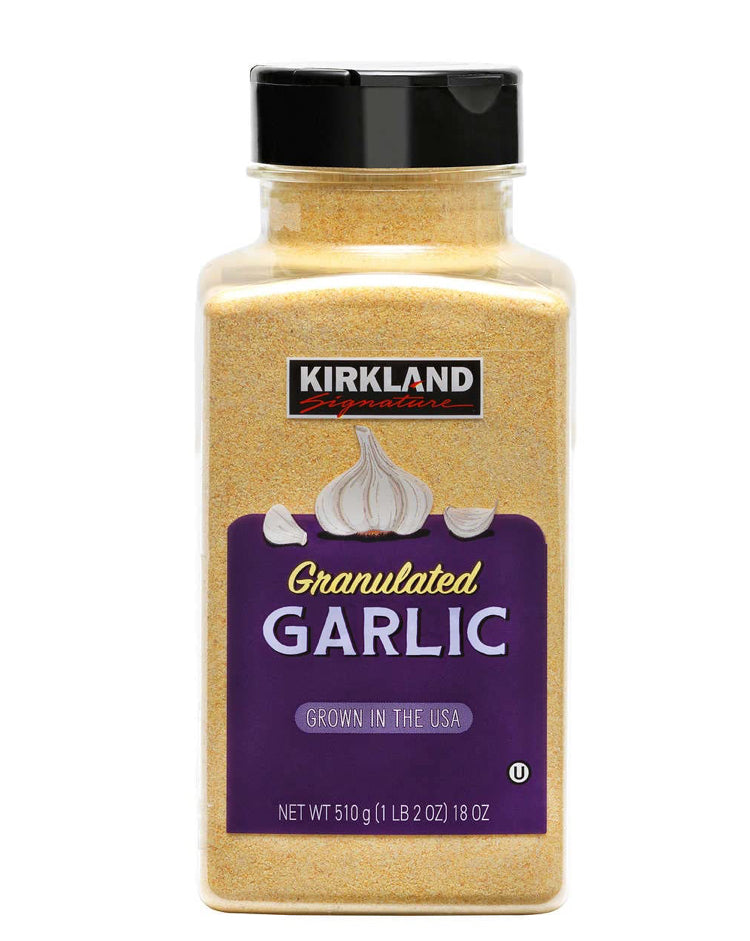 Premium California Granulated Garlic 18 Oz - Kirkland Signature (510 g) DLC: Dec27