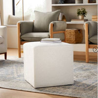 Lynwood Square Upholstered Cube Ottoman - Threshold™ designed with Studio McGee