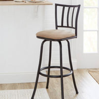 Robinson Adjustable Counter Height Barstool Dark Bronze - Holli Furniture