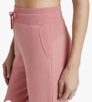 
              All in Motion Pantalon de survêtement en polaire taille haute pour femme avec poches latérales, couleur : rose rose, mélange de coton
            