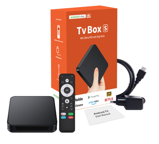 Android TV Box Box S 4K 2019 Version internationale Recherche vocale vietnamienne Version Premium