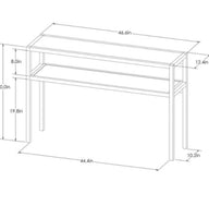 
              Warwick Narrow Console Table Natural - Threshold (L 1m x 10cm, La 30cm, H 77cm)
            