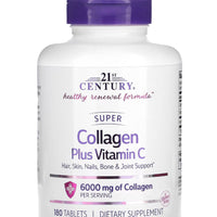 Super Collagen Plus Vitamin C, 6,000 mg, (180 Tablets) DLC: Juin26