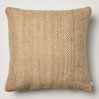 Neutral Woven Indoor/Outdoor Square Throw Pillow Beige/Natural: Weather-Resistant, Textured - Hearth & Hand™ with Magnolia