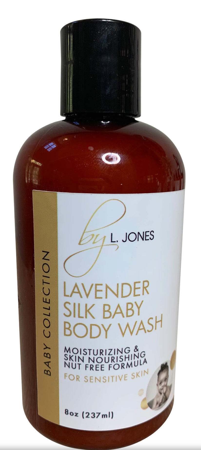 Promo* By L. Jones Lavender Silk Baby Body Wash 8 OZ (237 mL)