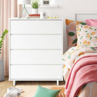 Modern 4 Drawer Dresser White - Room Essentials