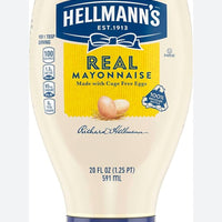 Hellmann's Squeezable Real Mayonnaise 20oz 591mL DLC: Fev26