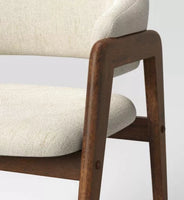 
              Ingleside Open Back Upholstered Wood Frame Dining Chair Linen - Threshold
            