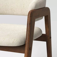 Ingleside Open Back Upholstered Wood Frame Dining Chair Linen - Threshold