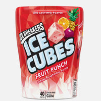 6 Canisters (40 Ct Each) Ice Breakers Ice Cubes Fruit Punch Sugar Gum(40 pièces)DLC: 09 Dec25