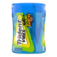 Trident vibes sour patch Sugar Free Gum, Blue Raspberry (40 pièces)DLC: 20 Mai25