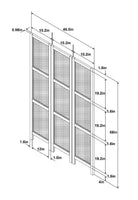 
              Lomita Rattan Room Divider Natural - Threshold designed with Studio McGee (118.3 cm W x 2.5cm D x 172.7 cm H)
            