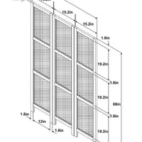 Lomita Rattan Room Divider Natural - Threshold designed with Studio McGee (118.3 cm W x 2.5cm D x 172.7 cm H)