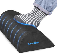 
              CloudBliss Foot Rest for Under Desk at Work,Office Desk Accessories with Soft Foam and Washable Removable Cover, Foot Stool for Office, Car, Home to Foot Support and Relax Ankles
            