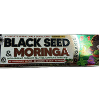 Black Seed and Moringa with Organic Coconut oil, Tea tree oil Saffron and Mint toothpaste - 7.5 oz (213 g) DLC: Juillet27