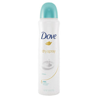 l'antisudorifique Dove Dry Spray Peau sensible 3,8 oz