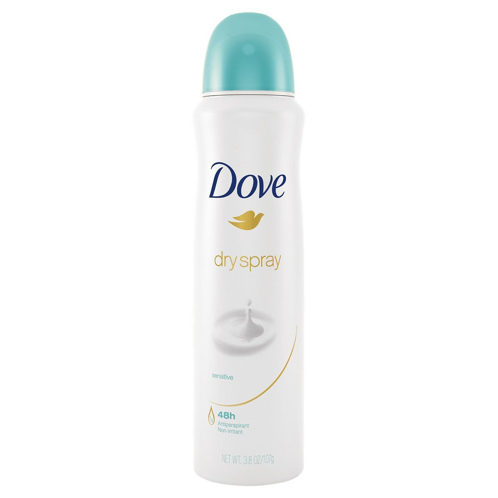 l'antisudorifique Dove Dry Spray Peau sensible 3,8 oz