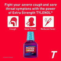 
              TYLENOL® Extra Strength Severe Cough + Sore Throat Night Liquid 240mL DLC: Mai25
            