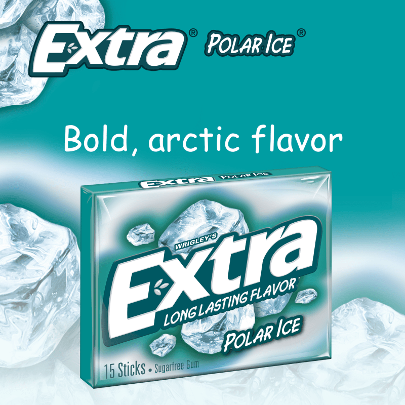 Wrigley's Extra Long Lasting Flavor Polar Ice 15-Sticks DLC: 01 JAN25