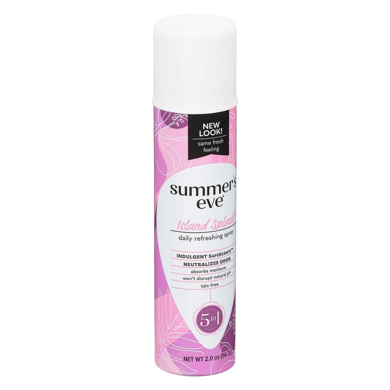 Summer s Eve Island Splash Daily Refreshing Feminine Spray pH Balanced 2 oz