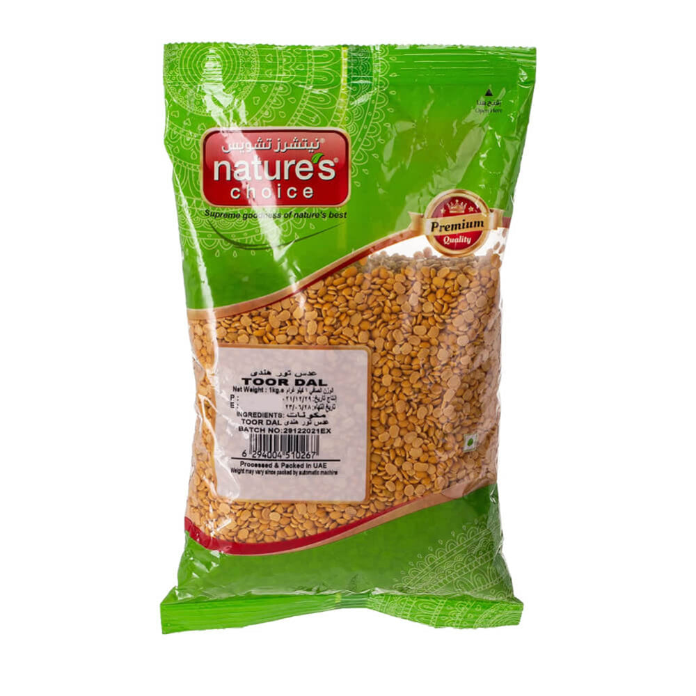 Natures Choice Lentils Toor Dal - 500v (Yellow) DLC: 18 NOV2024