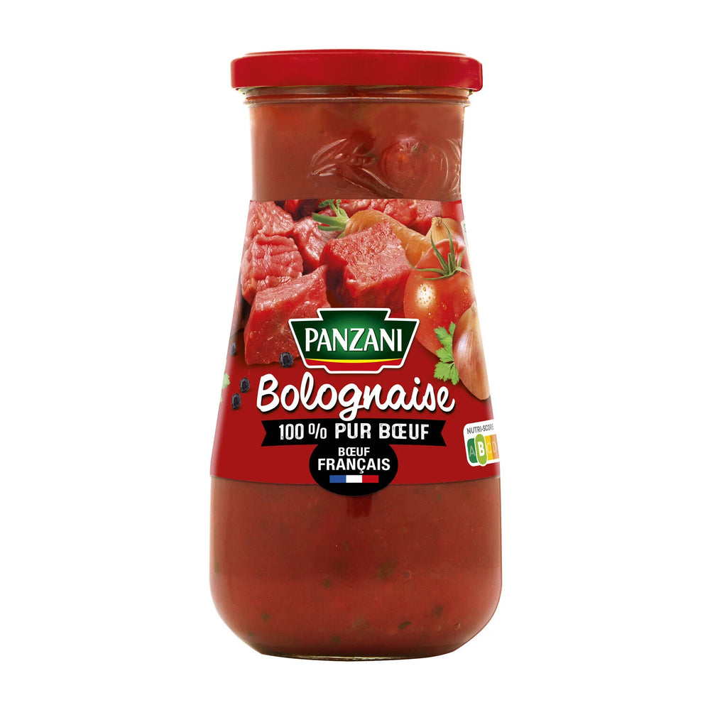 Sauce bolognaise pur bœuf PANZANI le pot de 400g DLC: 01 JUIN25