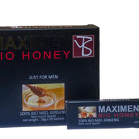 Maximen Bio Honey 100% Bio Miel-Ginseng Sachet de 20g DLC: 01 SEPT2025