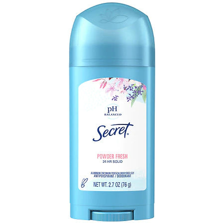 SECRET SOLID ANTIPERSPIRANT DEODORANT POWDER FRESH 76g DLC: MAI25