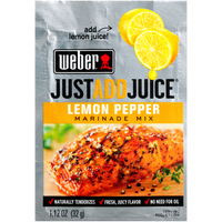 Weber® Just Add Juice® Lemon Pepper Marinade Mix 32g DLC: 12 MAR2025