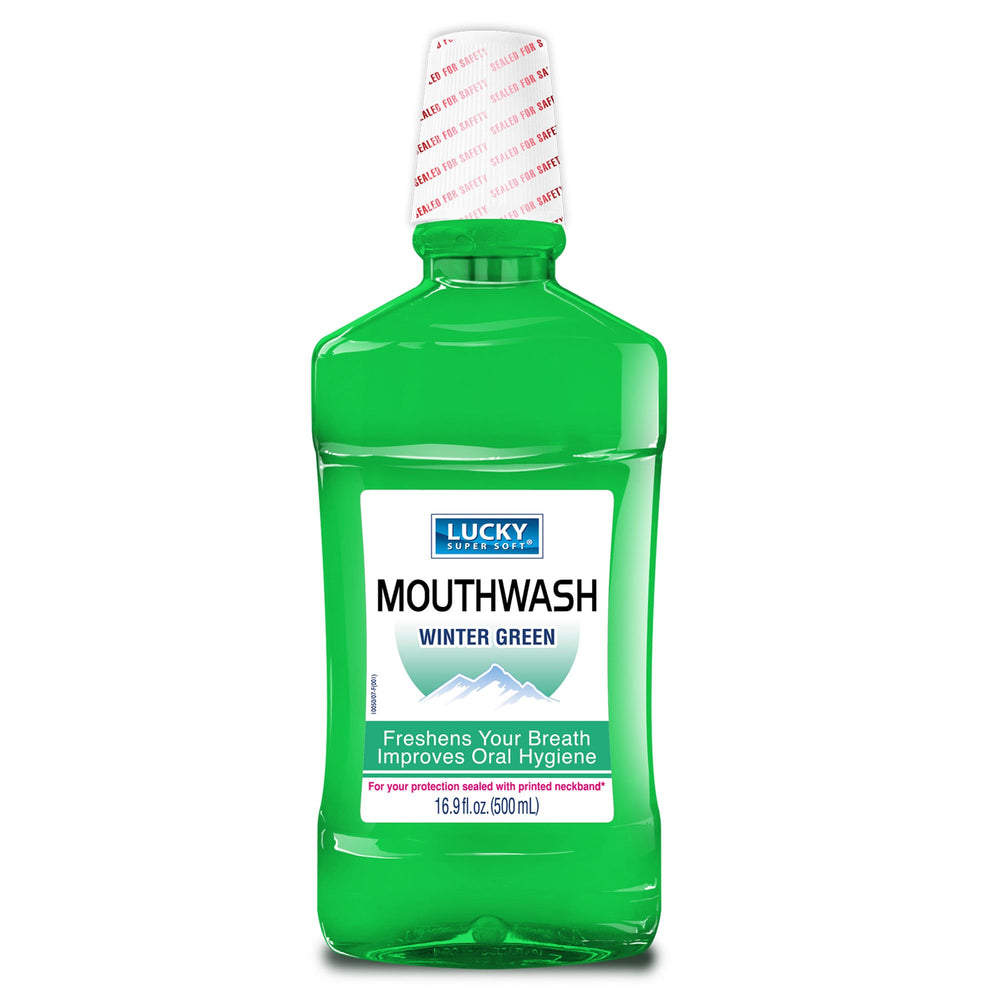 Lucky Mouth Wash 16.9 Oz Winter Green 500mL