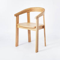 
              Terra Solid Wood Curved Back Dining Chair - Threshold™ designed with Studio McGee
(L 54cm, La 45cm, H 80cm)
            