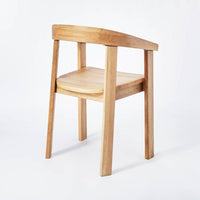 
              Terra Solid Wood Curved Back Dining Chair - Threshold™ designed with Studio McGee
(L 54cm, La 45cm, H 80cm)
            