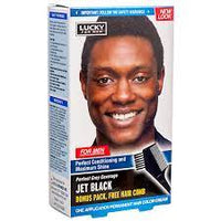 LUCKY HAIR COLOR F/MEN JET BLACK /12