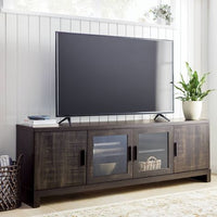 
              Storage TV Stand for TVs up to 75" Weathered Pine - Threshold
            