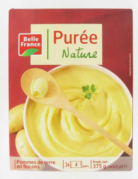 Belle France Purée Nature Pomme de Terre en Flocons (375 g) DLC: Avril25