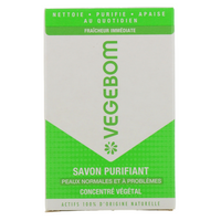 Savon Purifiant VEGEBOM Peaux Normales et à Problèmes 100g DLC: OCT27