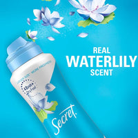 
              Secret Dry Spray Antiperspirant Deodorant - Waterlily and Argan Oil - 4.1oz/ 116g DLC: JUIN25
            