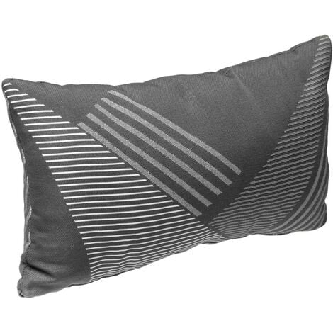 Coussin rectangulaire (50 cm) Jacquard Gris ardoise