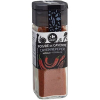 
              Poivre de Cayenne Moulu CARREFOUR Classic 35g DLC: JUIN2025
            