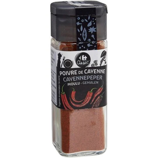 Poivre de Cayenne Moulu CARREFOUR Classic 35g DLC: JUIN2025