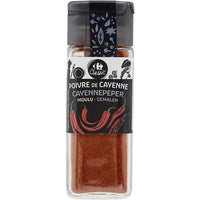 
              Poivre de Cayenne Moulu CARREFOUR Classic 35g DLC: JUIN2025
            