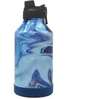 Hydraflow 64oz Cursader Stainless Steel Bottle, blue Swirl